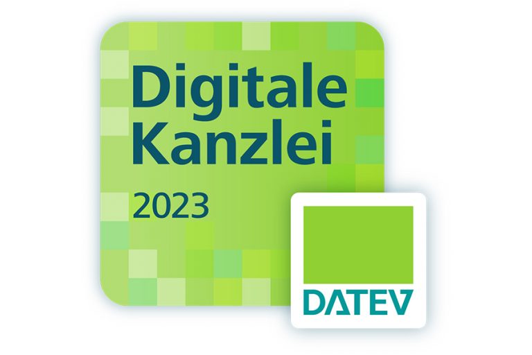 Digitale DATEV Kanzlei 2023 – Ausgezeichnet als Kanzlei mit hoher digitaler Kompetenz